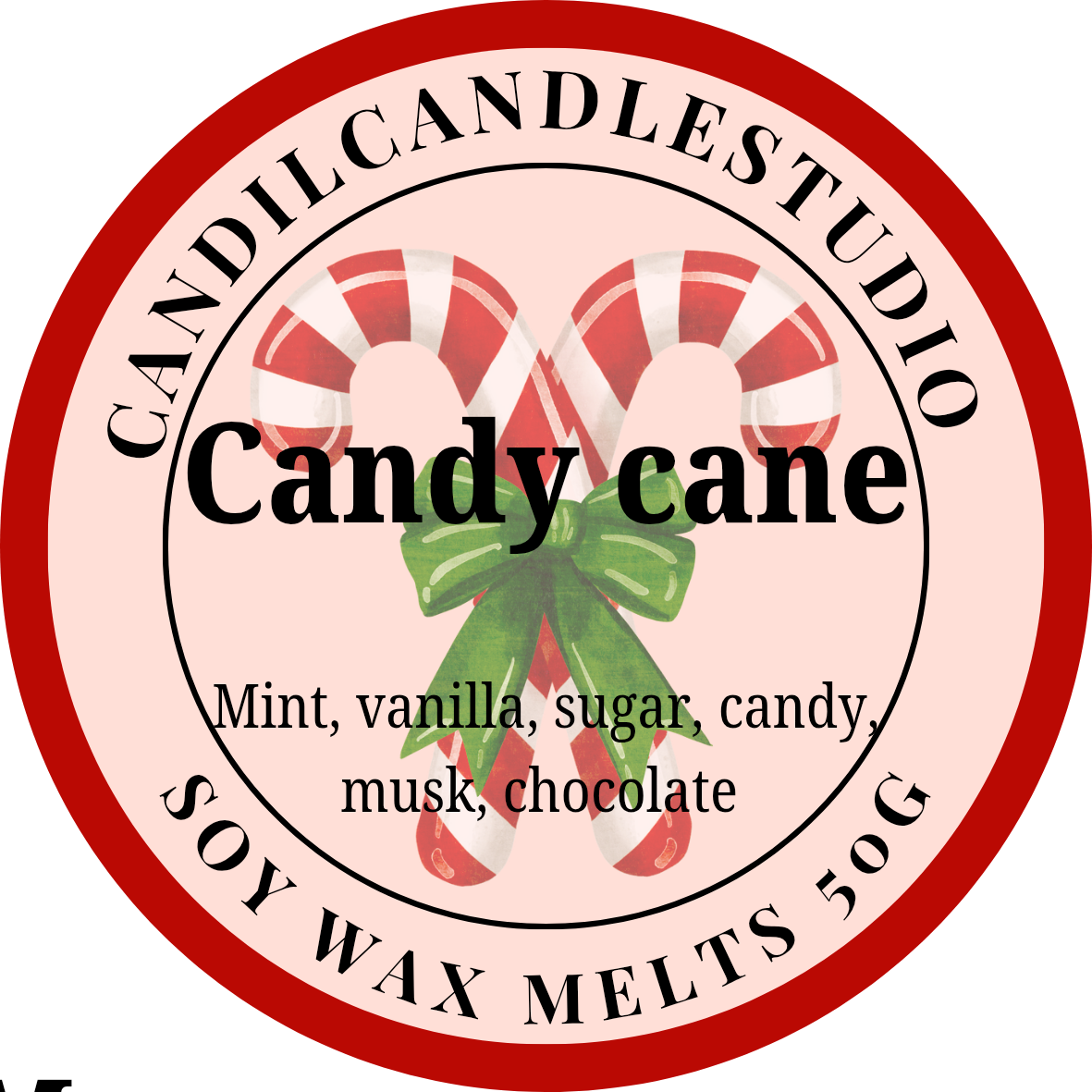 Candy cane wax melts