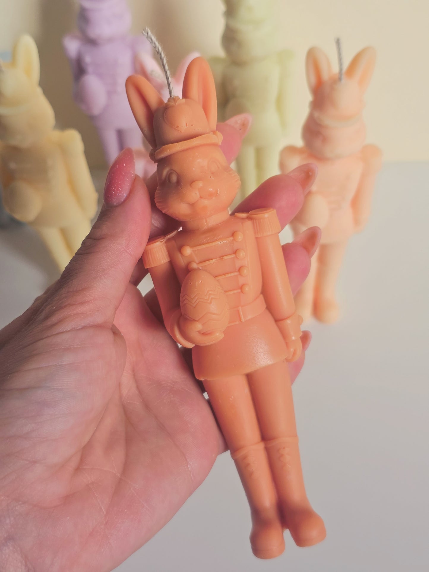Bunny Soldier Candle