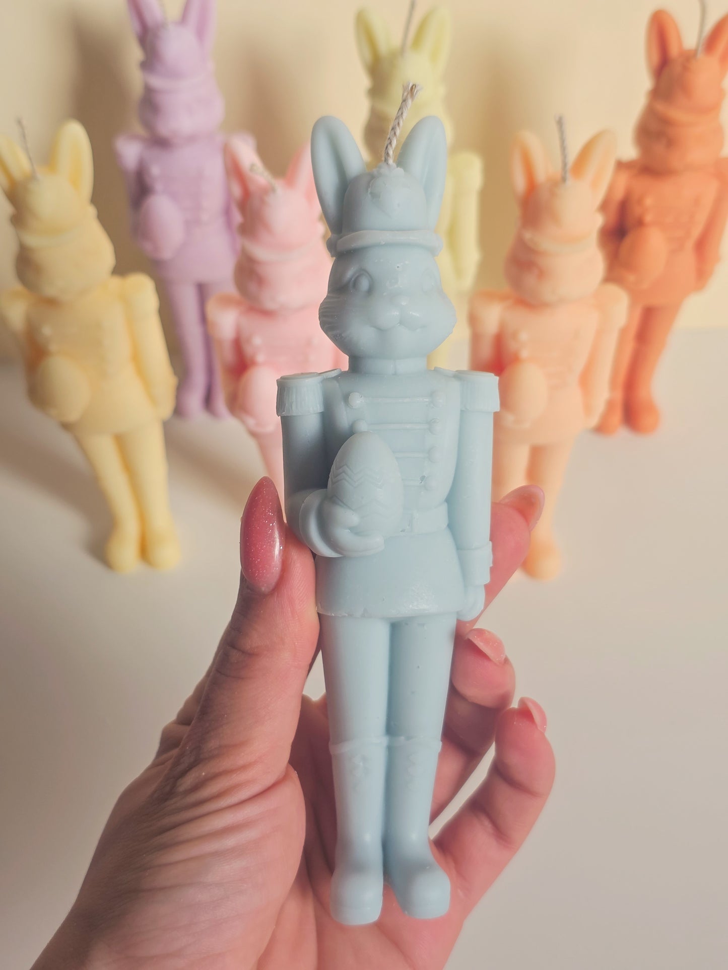 Bunny Soldier Candle
