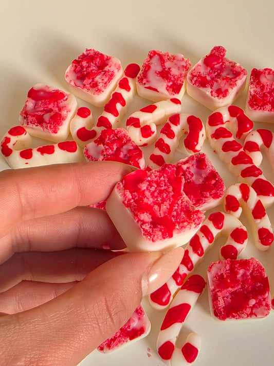 Candy cane wax melts