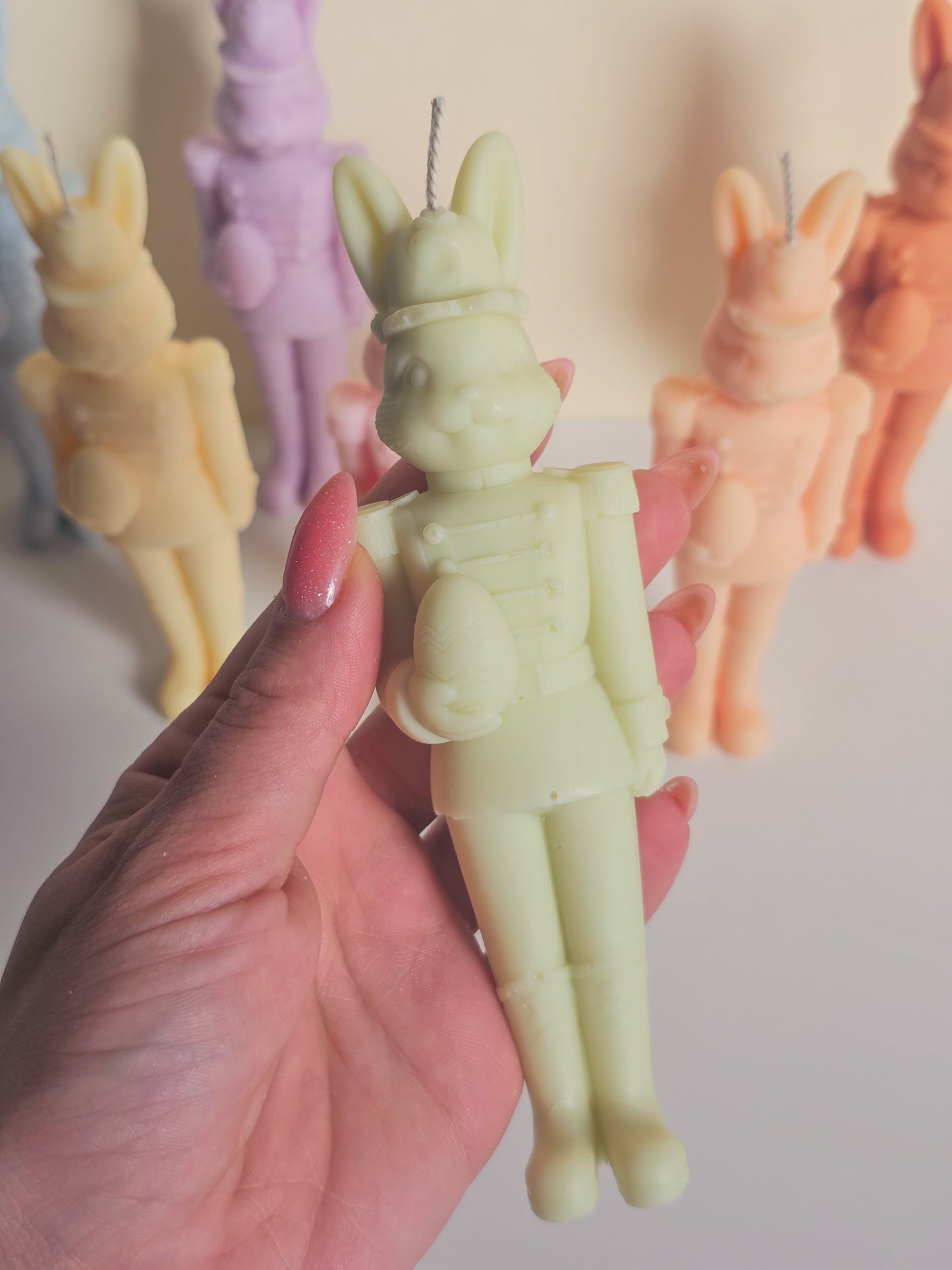Bunny Soldier Candle