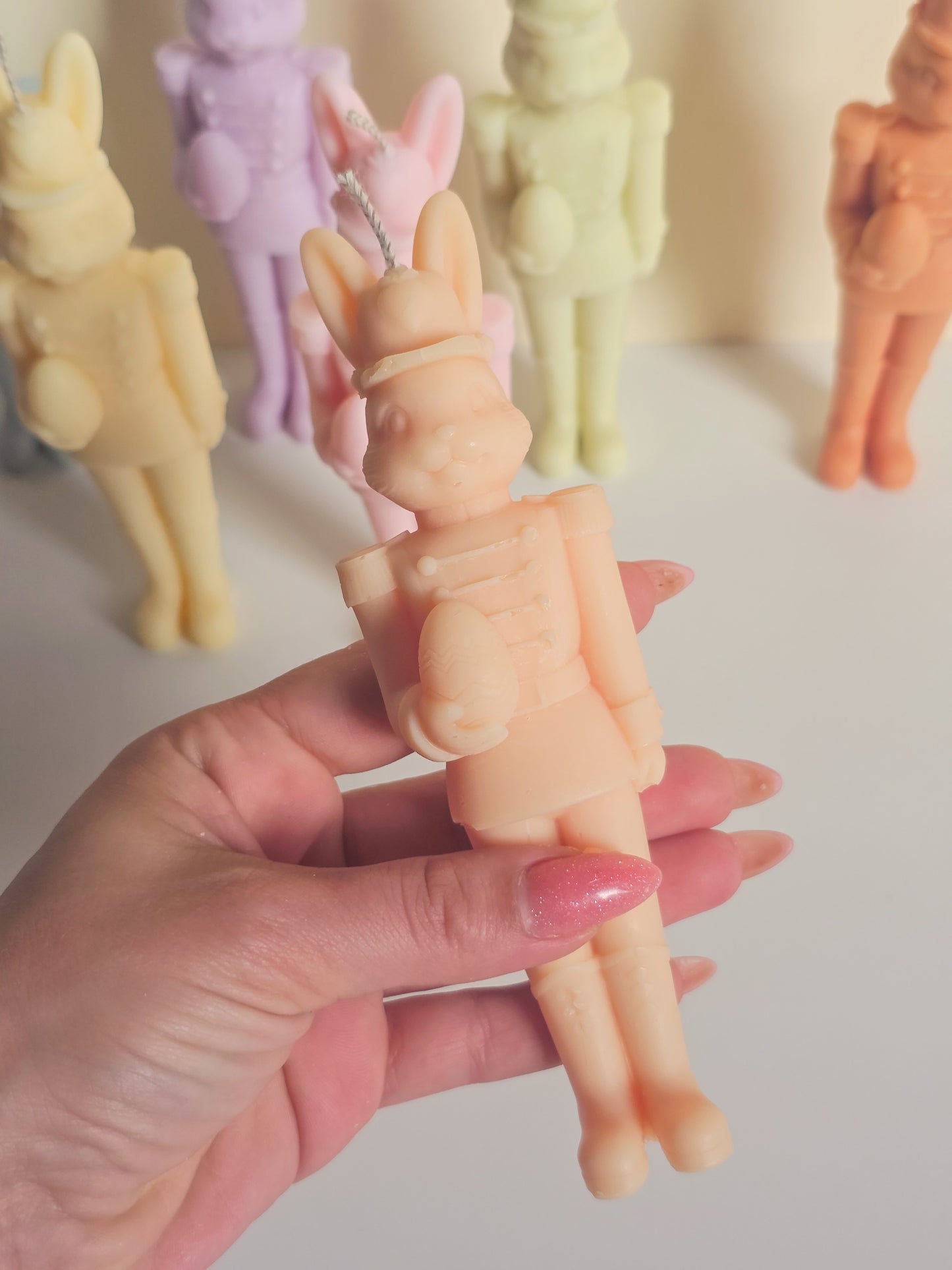 Bunny Soldier Candle