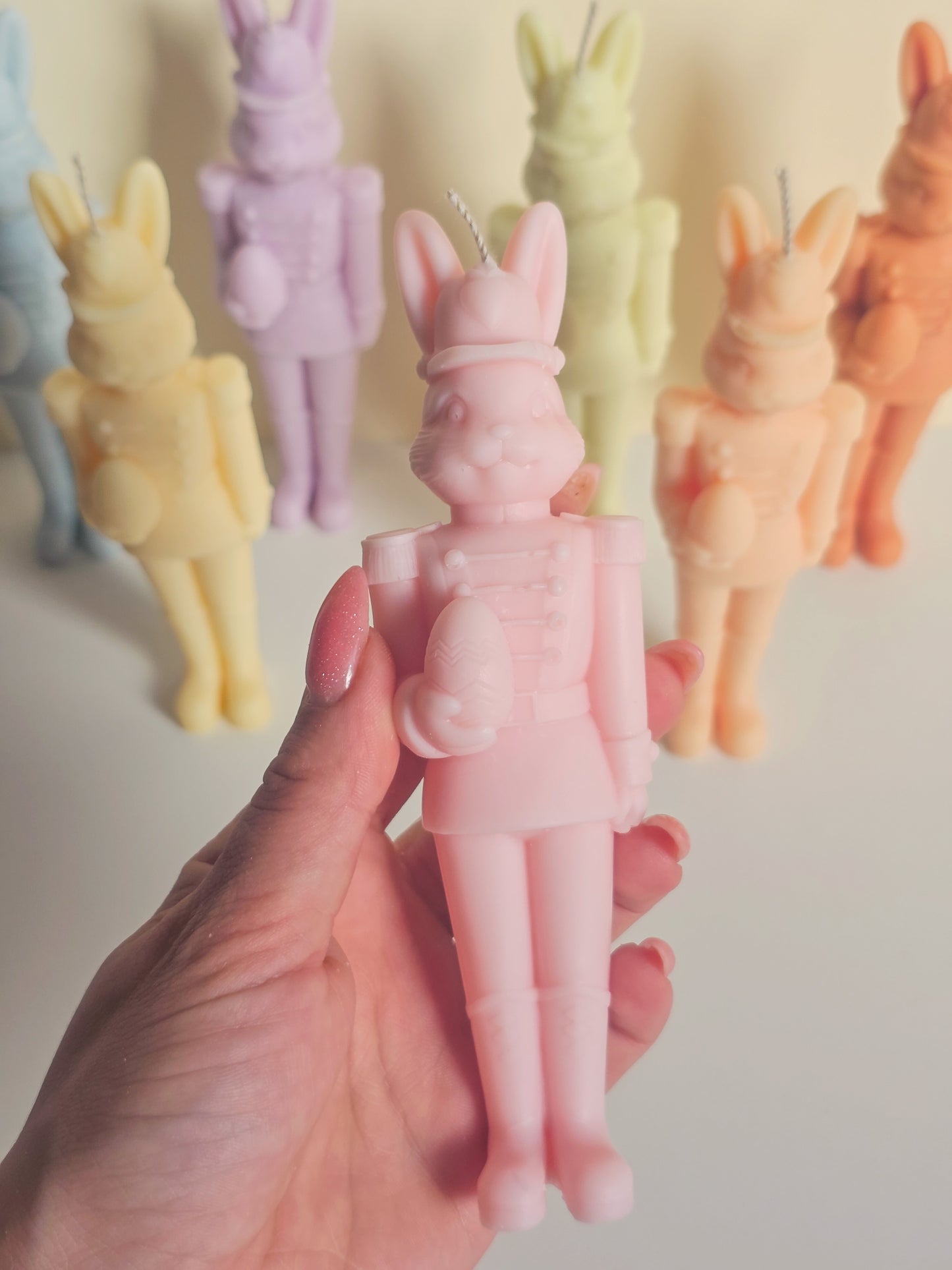 Bunny Soldier Candle