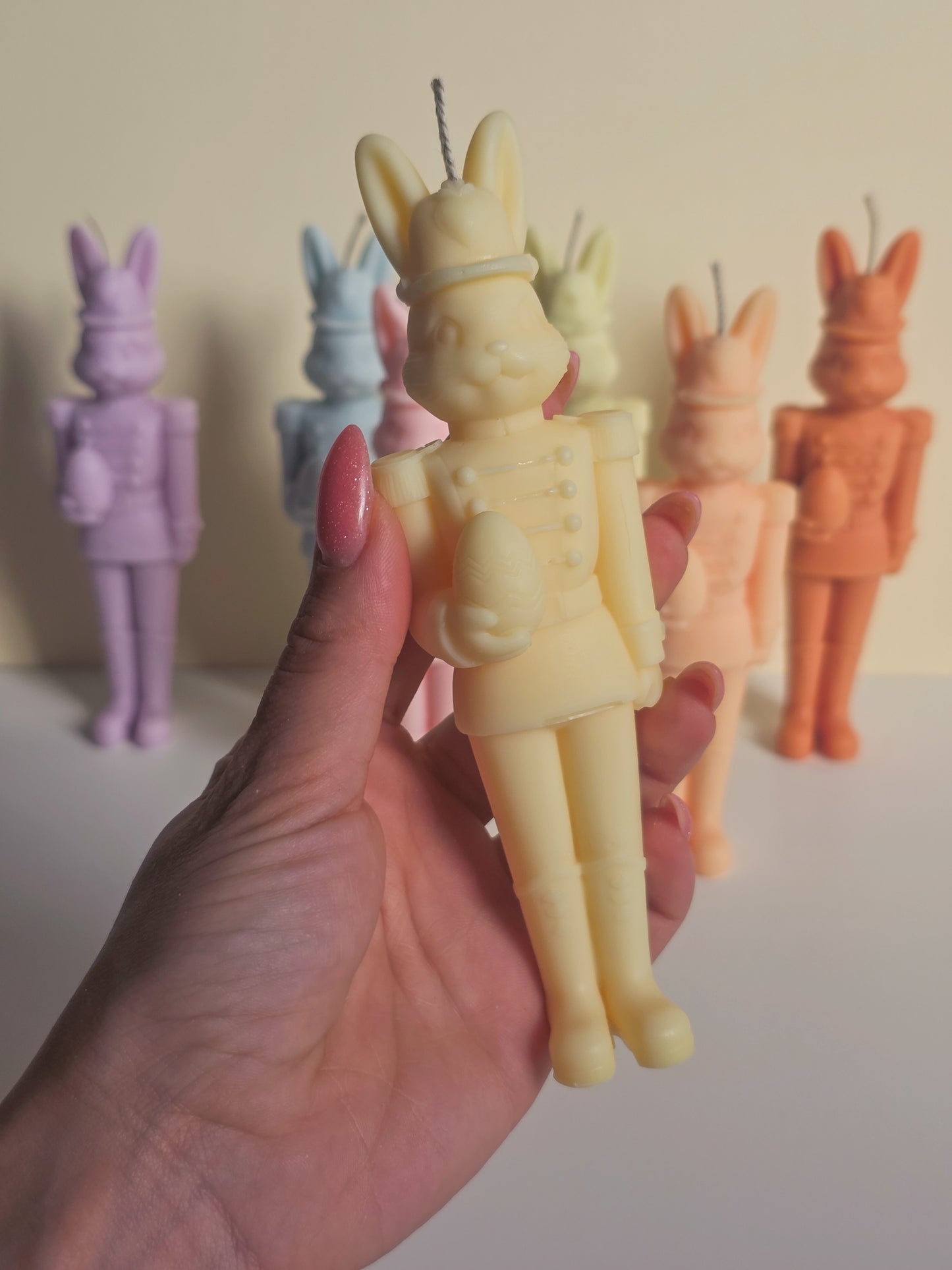 Bunny Soldier Candle