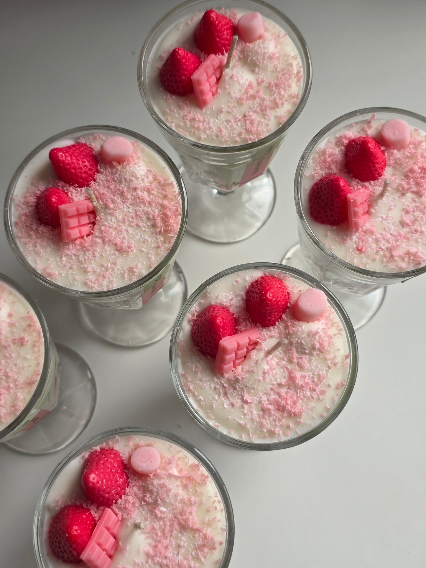 Strawberry matcha latte