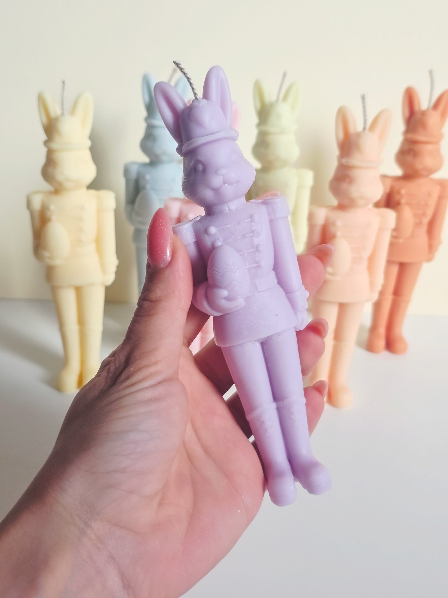 Bunny Soldier Candle